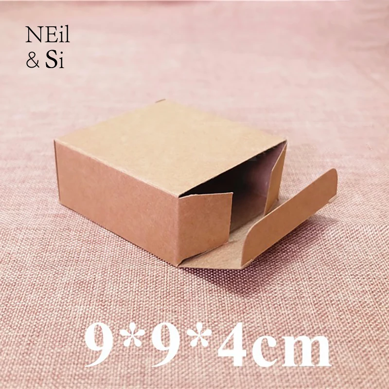 

Kraft Paper Box Handmade Soap Craft Wedding Gift Candy Power Bank Phone Accessories Packaging Brown Boxes