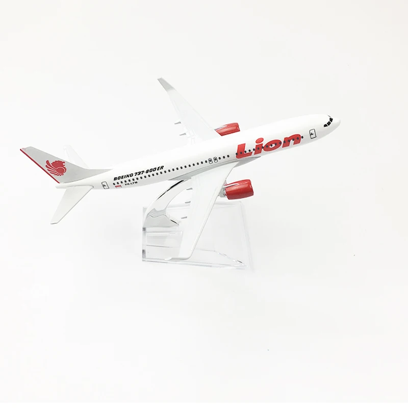 JASON TUTU 16cm Lion Aeroplane model Boeing 737 Planel Airplane Diecast Metal 1/400 Scale Planes