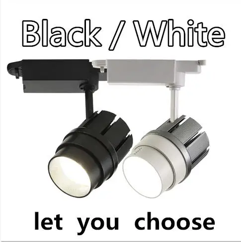 Adjustable focal Led track light COB led spotlight waterproof 15-60 degree angle 30W Ceiling Rail Track lamp store home room