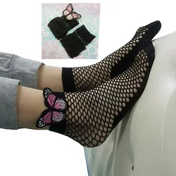 Party butterfly sexy pantyhose female Mesh black women tights stocking slim fishnet stockings club party hosiery 1pair=2pcsT100