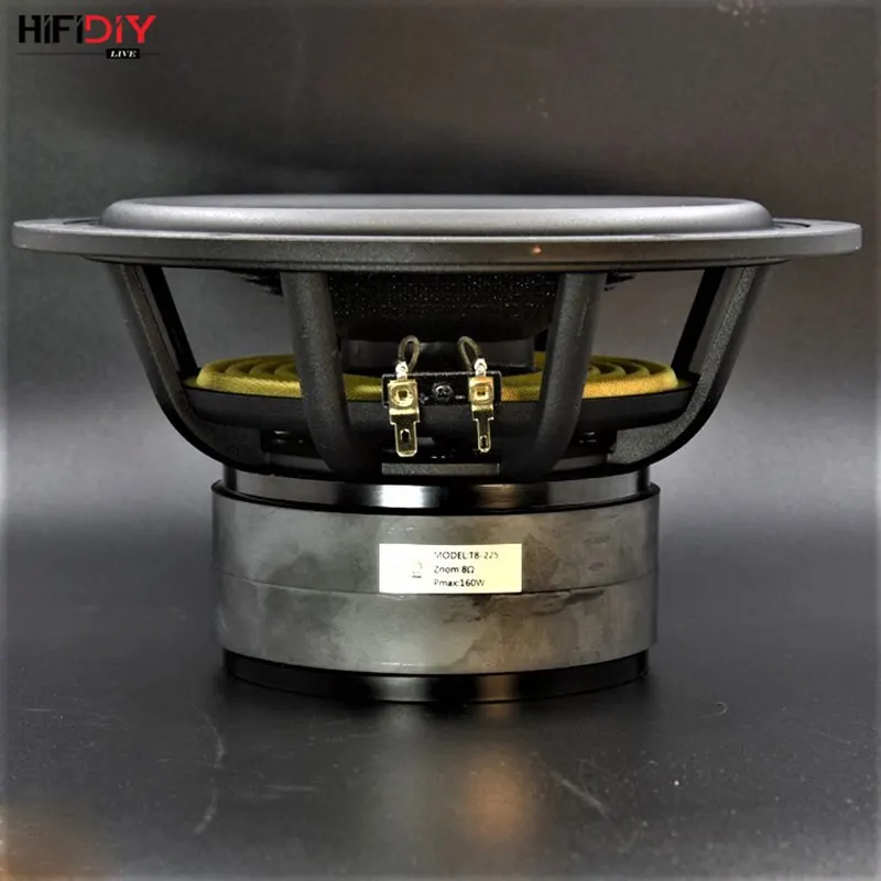 HIFIDIY LIVE HIFI 8 inch 8.8" Midbass Woofer speaker Unit  8OHM 160W Casting Aluminum Fram Carbon fiber Loudspeaker T8-225