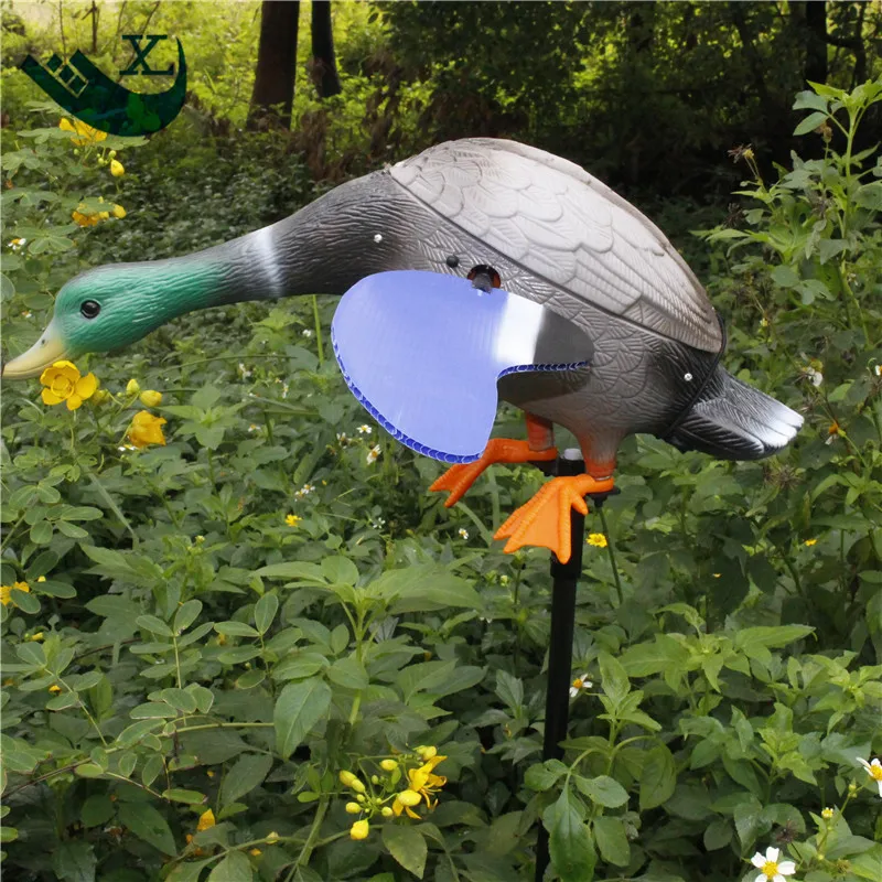 Xilei-Plastic Duck Decoys with Magnet Spinning Wings, Factory Directly Sell, DC 6V, Remote Control, Hdpe Plastic Green Head, Who