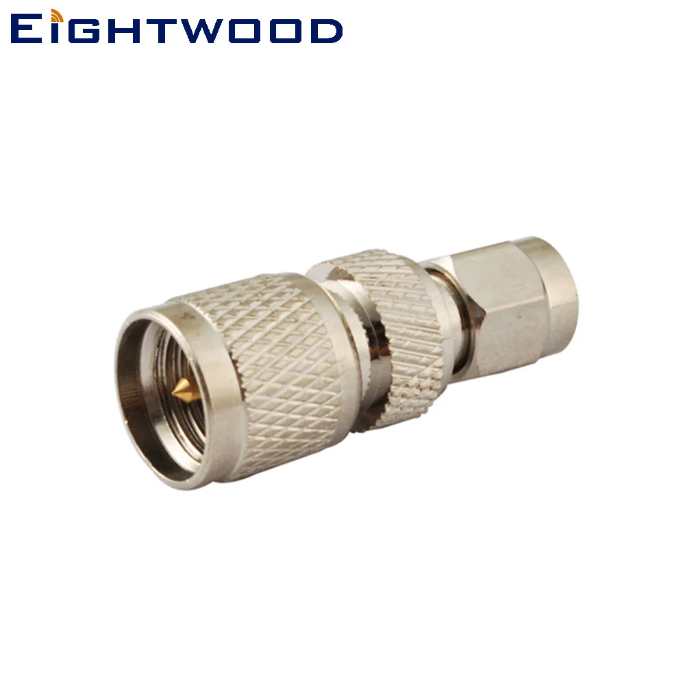 

Eightwood Min-UHF Male to SMA Male Truck Satellite Radio RF Coaxial Adapter Connector for Sirius XM Satellite radio Antenna