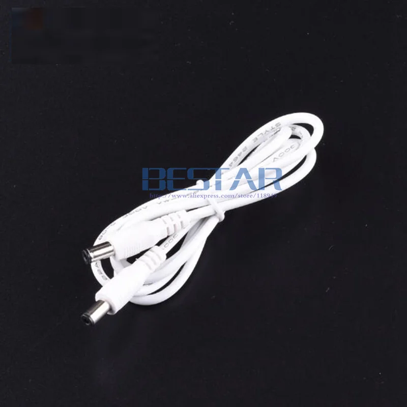 كابل تيار مستمر مزدوج 5.5 × 2.5 ، 2 أمبير ، 1 متر ، 3 أقدام ، 2 أمبير ، قابس تيار مستمر 5525 ، كابل 2 دبوس