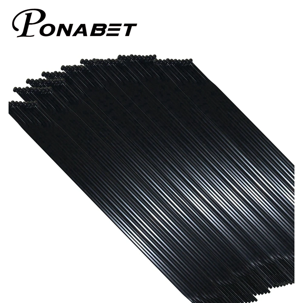 PONABET CN mac Aero 494 bladed spoke [black ] [J-Bend] + CN alloy nipples