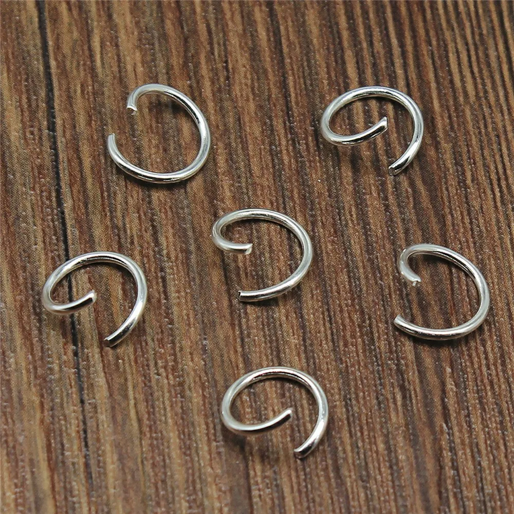 400pcs 4/5/6/7/8/10mm Metal DIY Jewelry Findings Open Single Loops Jump Rings & Split Ring For Jewelry Making