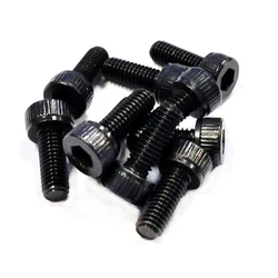 Cabeça de soquete hexagonal recartilhado Parafuso Parafuso para RC Plane Motor, FPV Frame, M3 x 8 SHCS, 200 Pcs