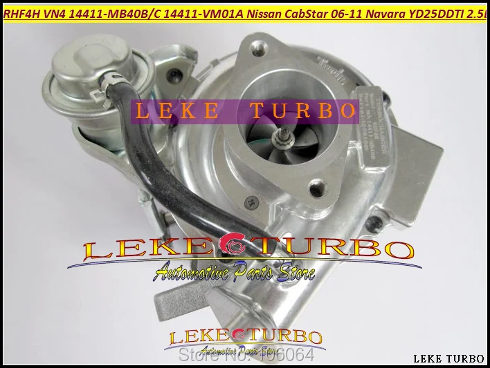 Free Ship Turbo RHF4H VN4 14411-VM01A 14411-MB40B 14411-MB40C Turbocharger For NISSAN CabStar 06-11 Navara D22 YD25DDTI DCI 2.5L