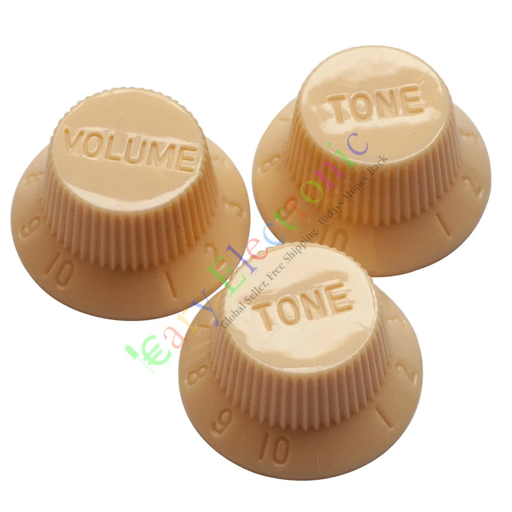 Wholesale and retail 20set 26mm Yellow knob Guitar tube potentiometer cap Volume Tone audio parts amp free shipping