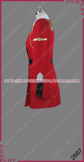 DARLING in the FRANXX Squad 13 Zero Two 002 Partner Killer Red Uniform Outfit Cosplay Costume S002