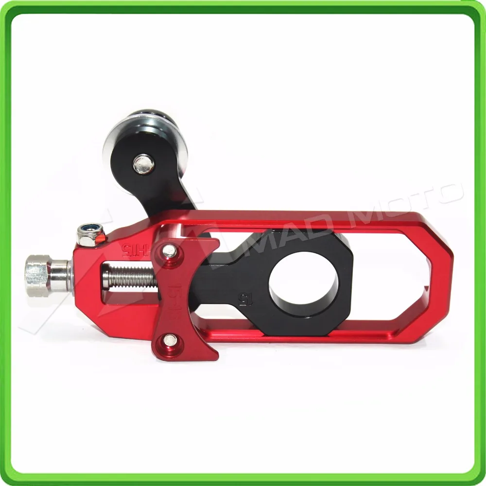 Motorcyclr Chain Tensioner Adjuster with spool fit for APRILIA RSV4 2009 2010 2011 2012 2013 2014 Red&Black