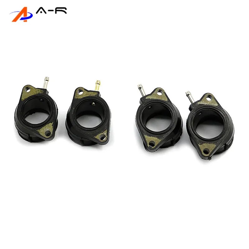 4 Piece Motorcycle Carburetor Carburateur Intake Manifold Joint Boot 5DM-13586-01 For Yamaha FZS600 FAZER FZS 600 1998 - 2003