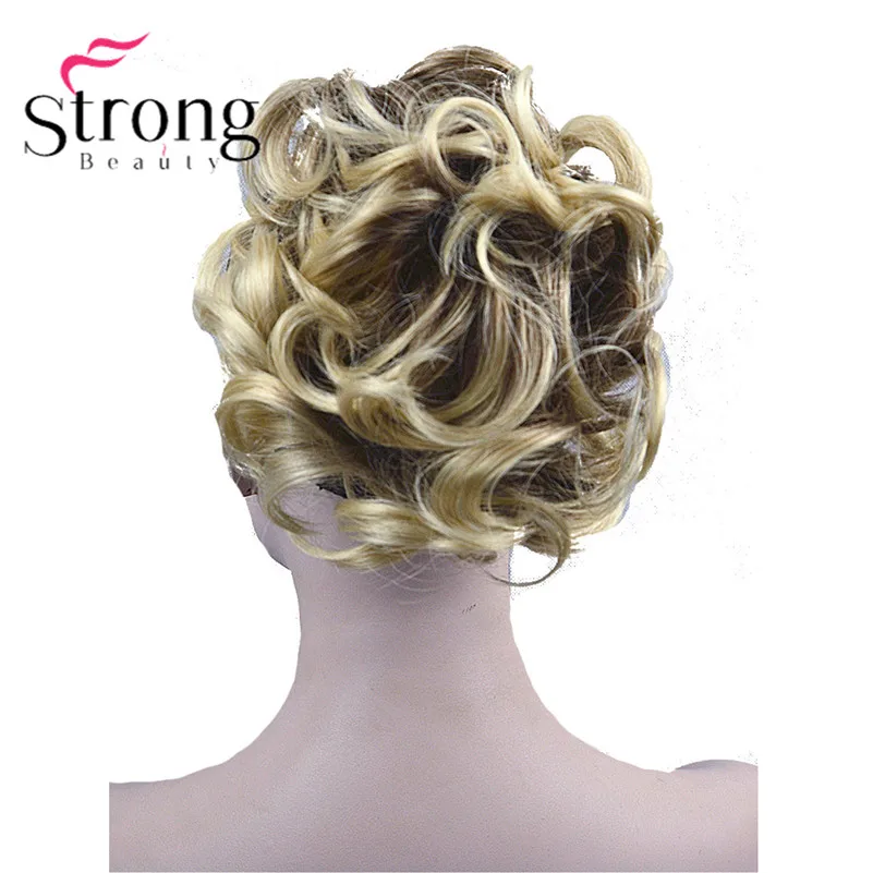 StrongBeauty Short Ponytail Hair Piece Extension Synthetic Hair Wavy Claw Clip In/on Hairpiece COLOUR CHOICES