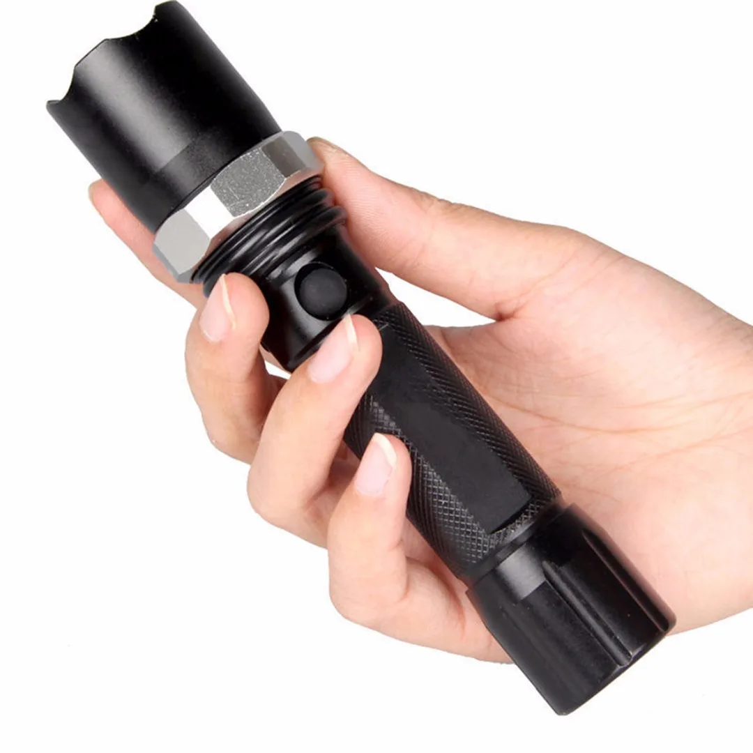 

Black 10000 LM XML-T6 LED Flashlight Portable Torch Lamp 3 Modes Light