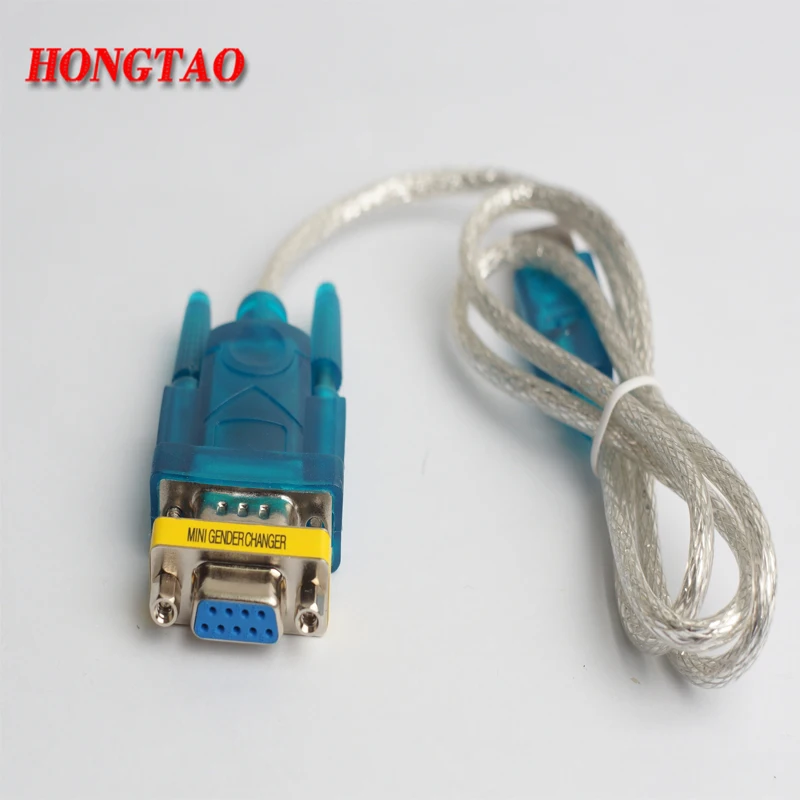 Supports Windows 8 USB to RS232 cable and DB9 9pin Serial w/ Female Adapter No CD With DB9 female to female 0.8m For computer