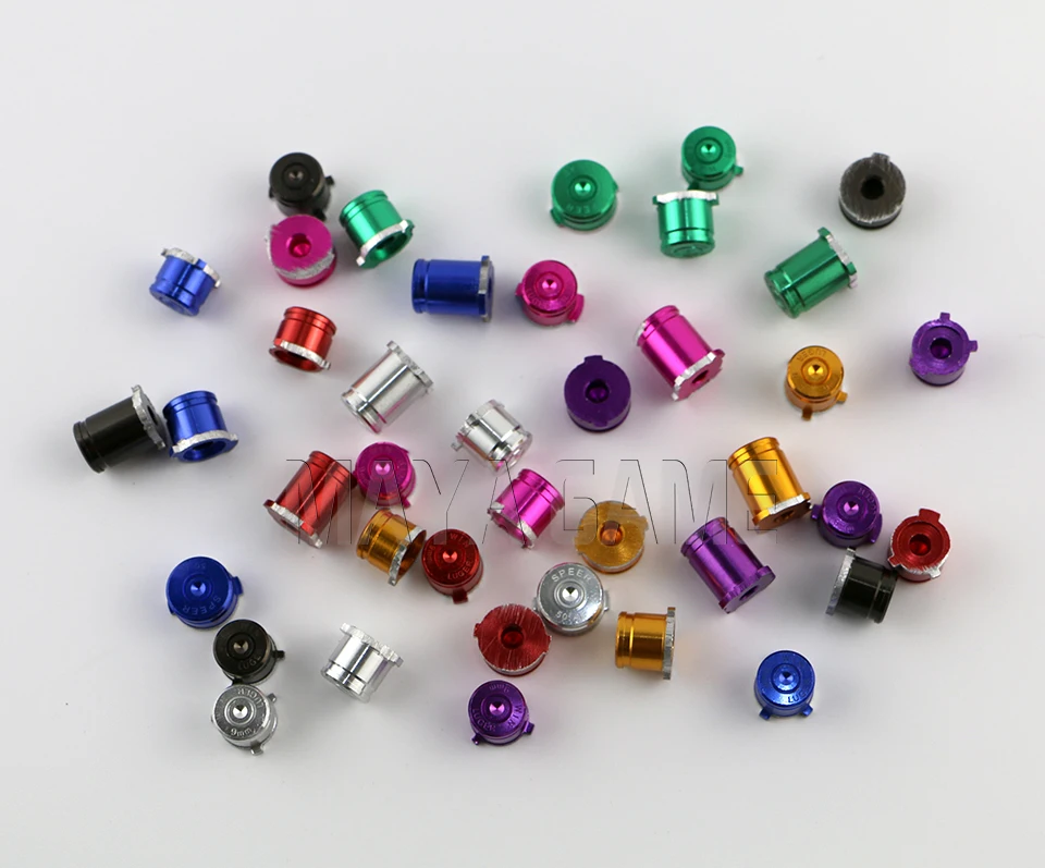 OCGAME عالية الجودة سبائك الألومنيوم أزرار معدنية معدنية ل xbox one تخصيص abxy مع أزرار رصاصة دليل