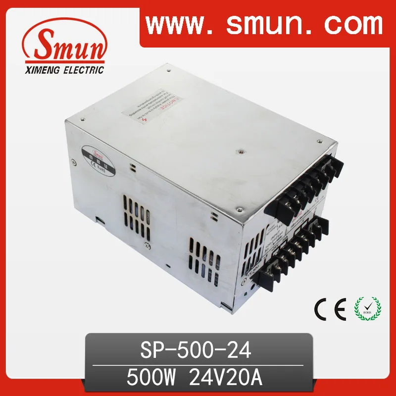 500W 24V With PFC Single Output Switching Power Supply With CE ROHS From China Supplier Industrial And Led Used