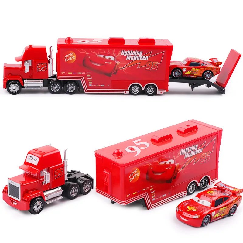 Disney Pixar Cars 3 saetta McQueen Jackson Storm Mack zio camion 1:55 pressofuso in lega di metallo modello regalo di capodanno giocattolo bambino