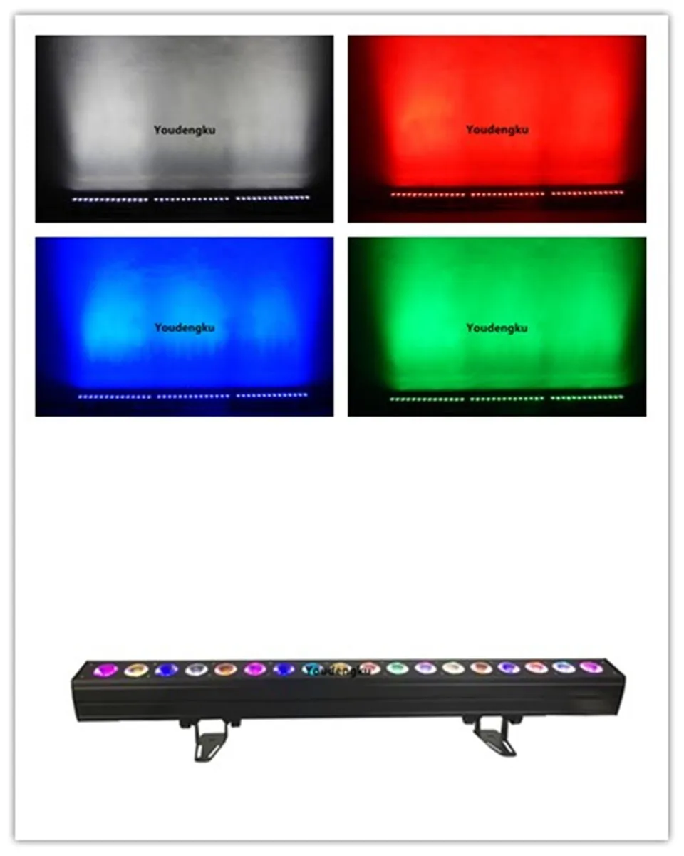 4 pieces 18pcs*15W China hot dmx led bar RGBWA led wall washing light christmas indoor led wall washer light