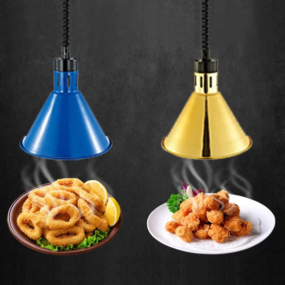 Lampa grzewcza 250W Elektryczna lampa grzewcza do utrzymywania ciepła żywności Lampa wisząca Regulowane oprawy kuchenne Lampy wiszące do restauracji