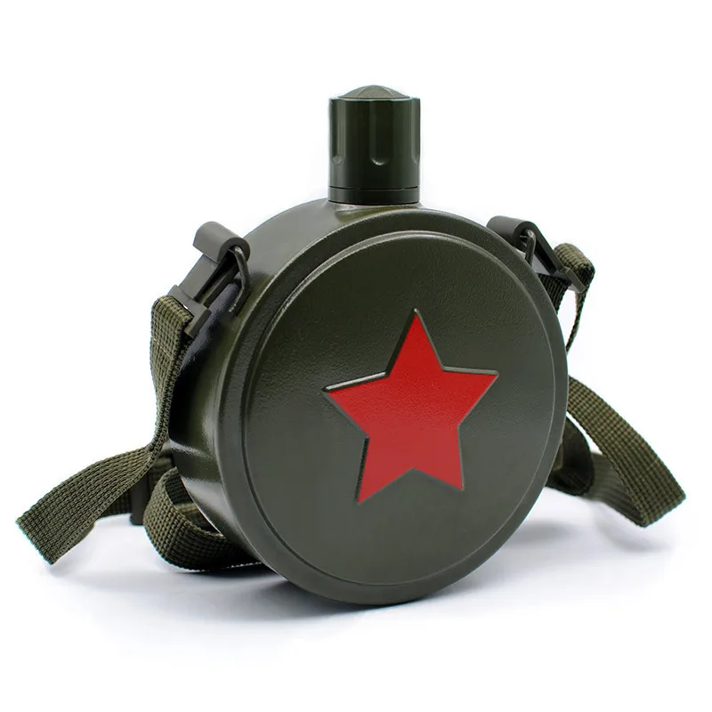 560/800ml Stainless Steel 304 Hip Flask Camouflage Military Kettle Sports Outdoor Army Flagon Camping Bicycle My Water Bottle