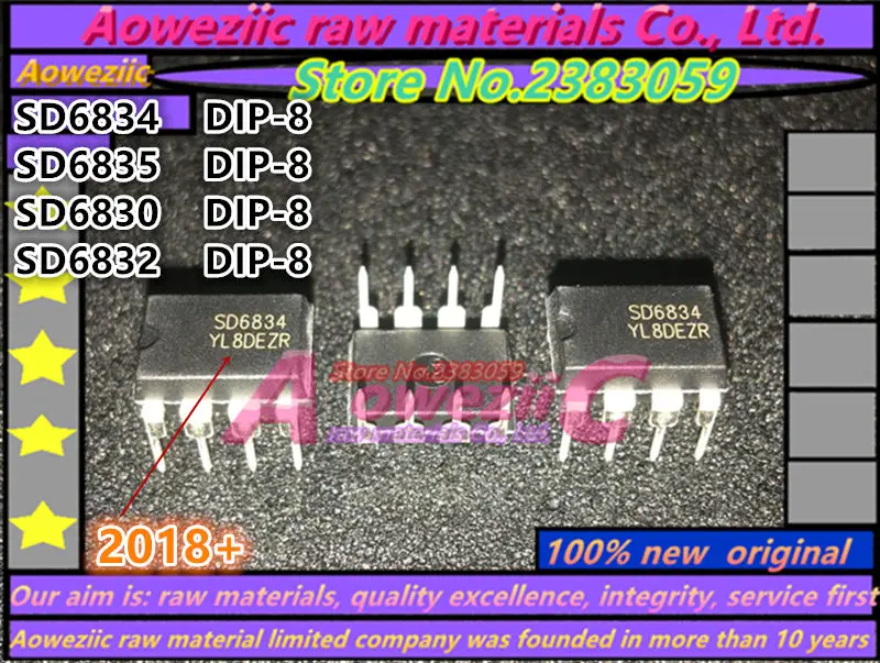 Aoweziic-chip de alimentación original, nuevo, 100%, SD6830, SD6832, SD6834, SD6835, SD4840P, SD4841P, SD4843P, SD4844P, DIP-8