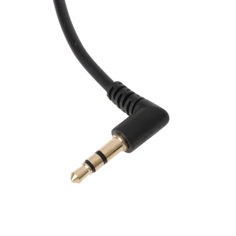 OOTDTY-Cable de Audio estéreo de 90 grados, conector macho a macho de 3,5mm, en ángulo recto, 3,5mm, macho a hembra, para altavoces de ordenador,