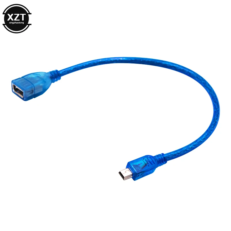 Adattatore cavo USB 2.0 femmina a Mini USB maschio 5P cavo dati porta OTG V3 per Tablet Audio per auto per altoparlante a tromba MP3 MP4 più recente