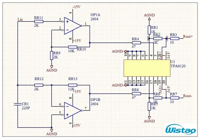 IWISTAO Balanced Headphone amplifier HIFI TPA6120A2 AMP 16~600 Ohms 750mW/300 ohms 6.35 Headphones / Four-core XLR Output Black