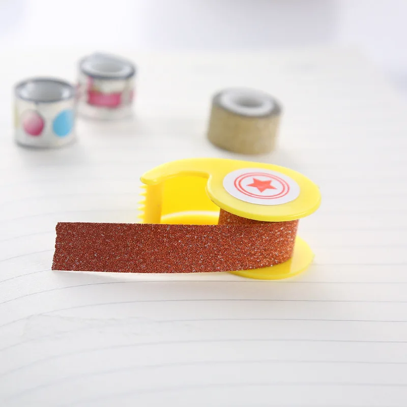 9 Pcs/Set Cute Mini Glittering Adhesive Tape Washi Tape DIY Decoration Sticker Label Masking Tape