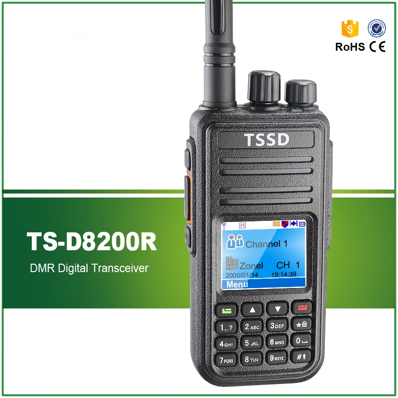 5W UHF 400-480MHZ Digital Walkie Talkie TSSD TS-8200R Similar with TYT MD-380