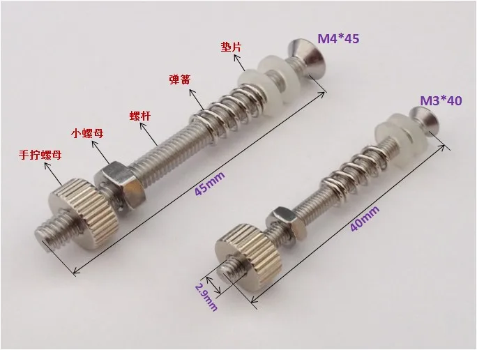 5 Buah Sekrup Berpendingin Air M2 M3 M4 Radiator-Gesper Kipas Komputer CPU Kartu Grafis North Bridge Sekrup Pemasangan Kepala Pendingin Air