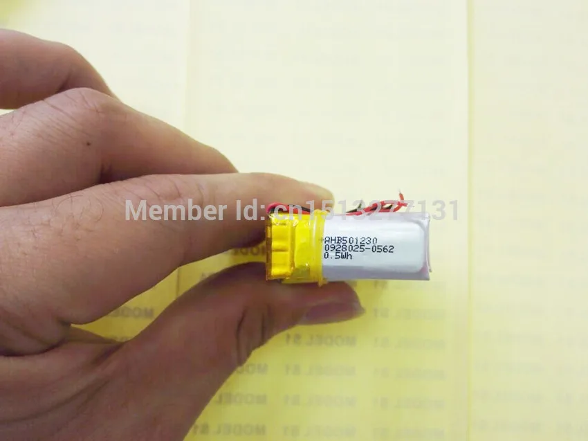 ()051230 501230 150mah BT150 Bluetooth Headset 3.7V lithium polymer battery