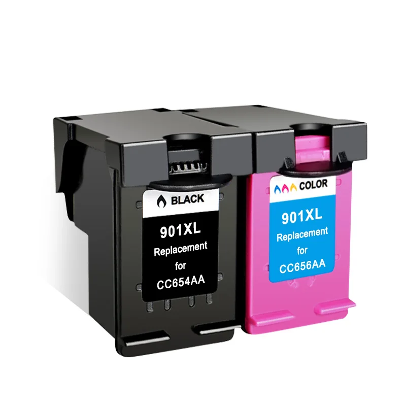 

2Pcs for HP901 Re-Manufactured Compatible Ink Cartridge for HP 901XL 901 for HP OfficeJet 4500 J4580 J4640 J4660 J4680 Printer