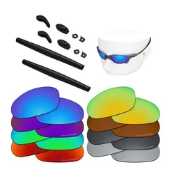 OOWLIT Anti-Sea Water Replacement Lenses&Rubber Kit for-Oakley Juliet Etched Polarized Sunglasses