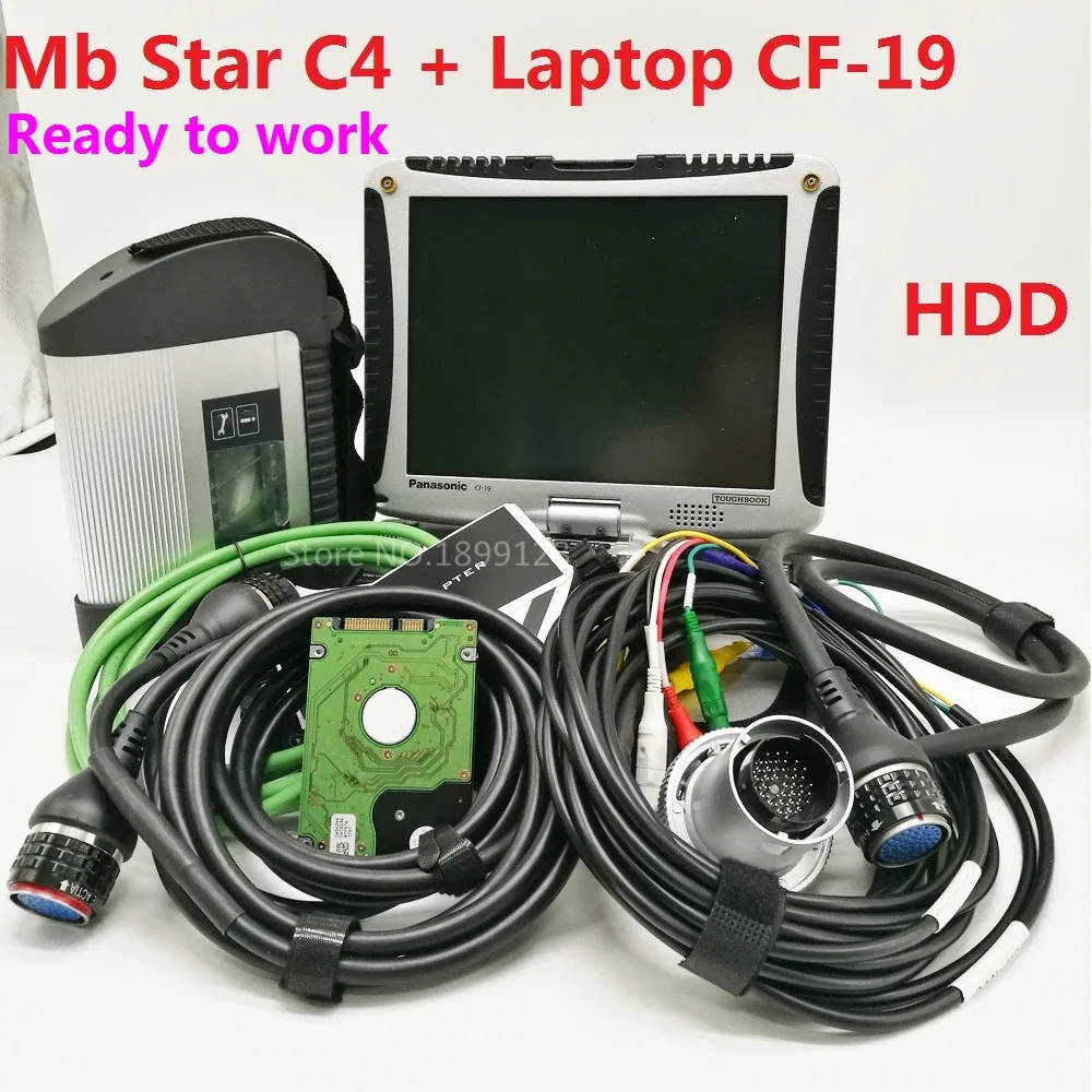 

Super Mb star c4 With Laptop CF-19 4GB Toughbook New 2023.06 Vediamo DTS Best sd connect c4 For Car diagnostics C4 Star Tool