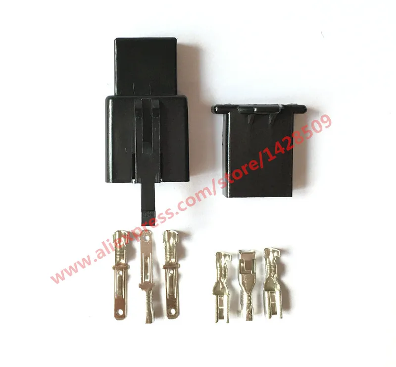 1 Set 3 Pin Female And Male Auto Wire Harness Connector 6040-3111