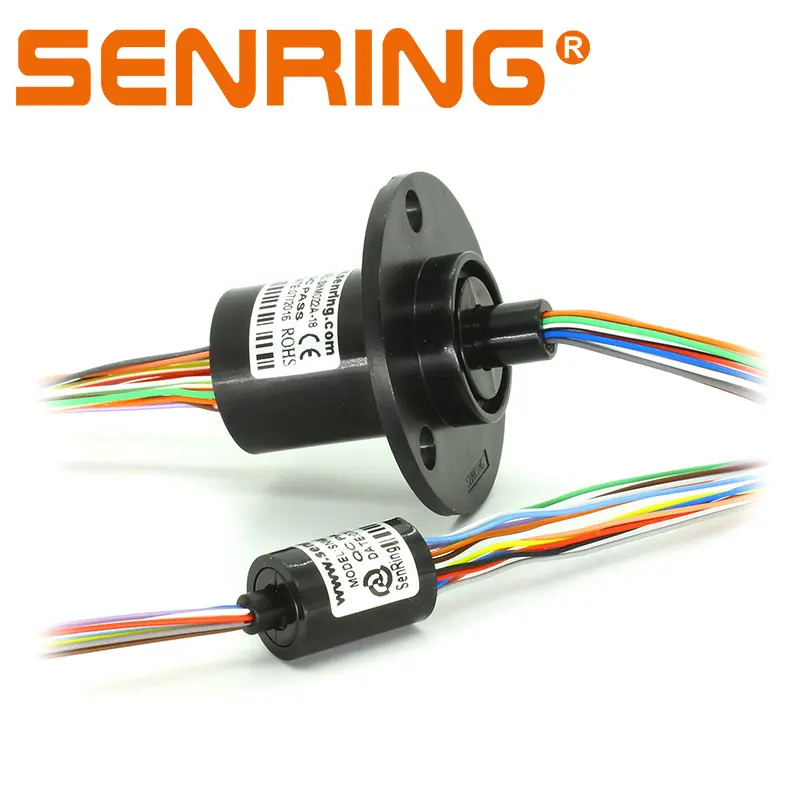 OD 22mm Mini Slipring 3/4/6/12/18/24/36 Circuits Signal 2A/5A/10A Gold to Gold Contacts Capsule Slip Ring