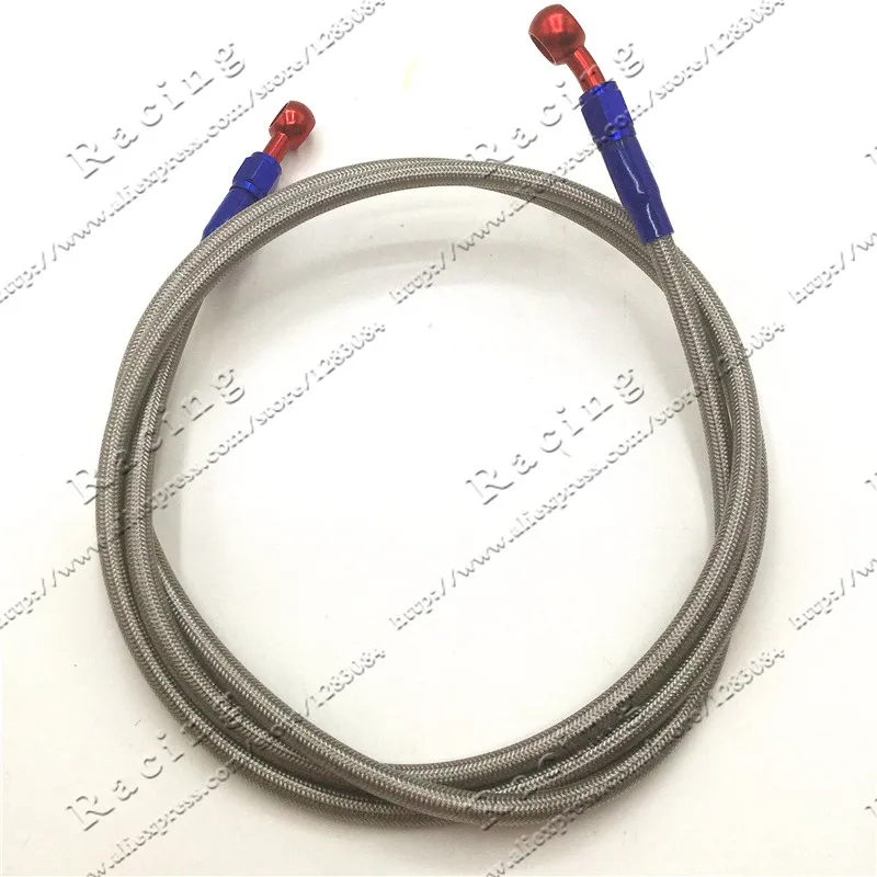 700MM 1M1 1200mm 1M3 1M5 1M8 2000MM 2M Motorcycle M10 Hydraulic Reinforced Brake Clutch Oil Hose Line Pipe Fit ATV Dirt Pit Bike