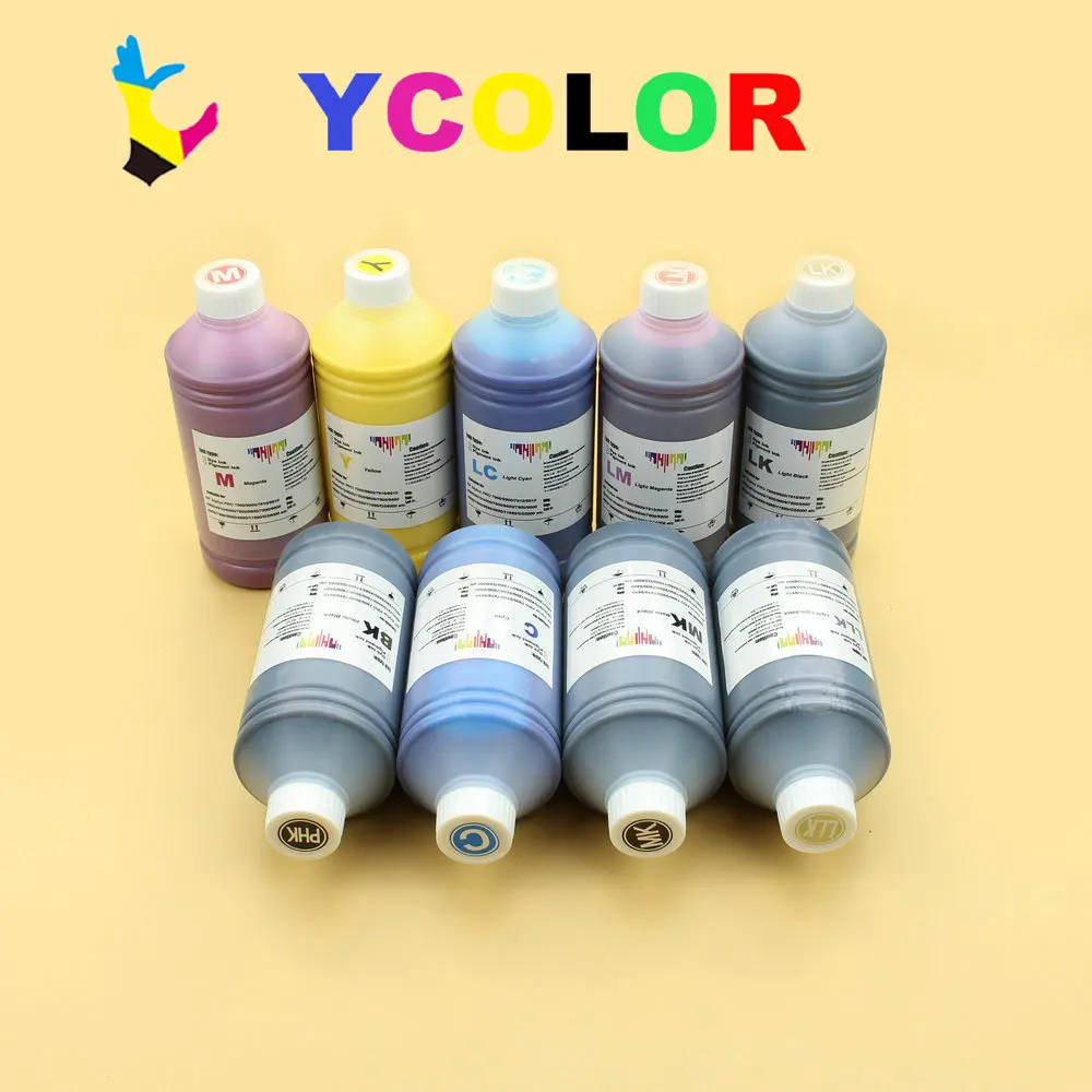 DGYCJLFP 1000ml 9 color/lot Universal pigment ink for Epson 3800 3850 3880 3885 3890 3880C waterproof pigment ink