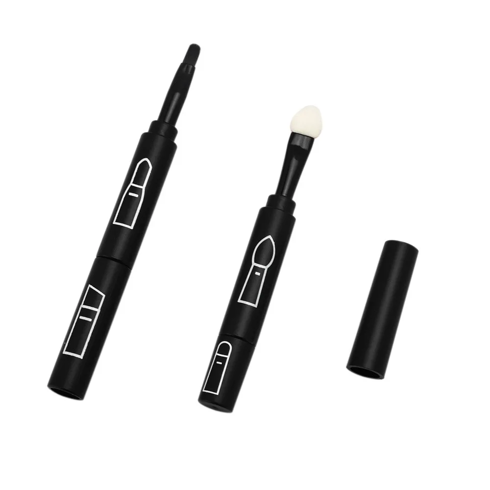 Lipbrush Cosmetic Brushes Cute Clover Portable Mini Tube Telescopic Lip Brush Gloss Beauty Tools Black Eye Shadow For Makeup