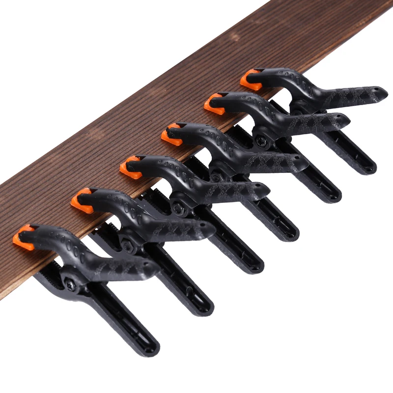 Abrazaderas de nailon de plástico tipo A para carpintería, Clip de resorte para estudio fotográfico, Abrazadera Grampo, herramientas de bricolaje, Abrazadera, 2 pulgadas, 4 unidades por lote