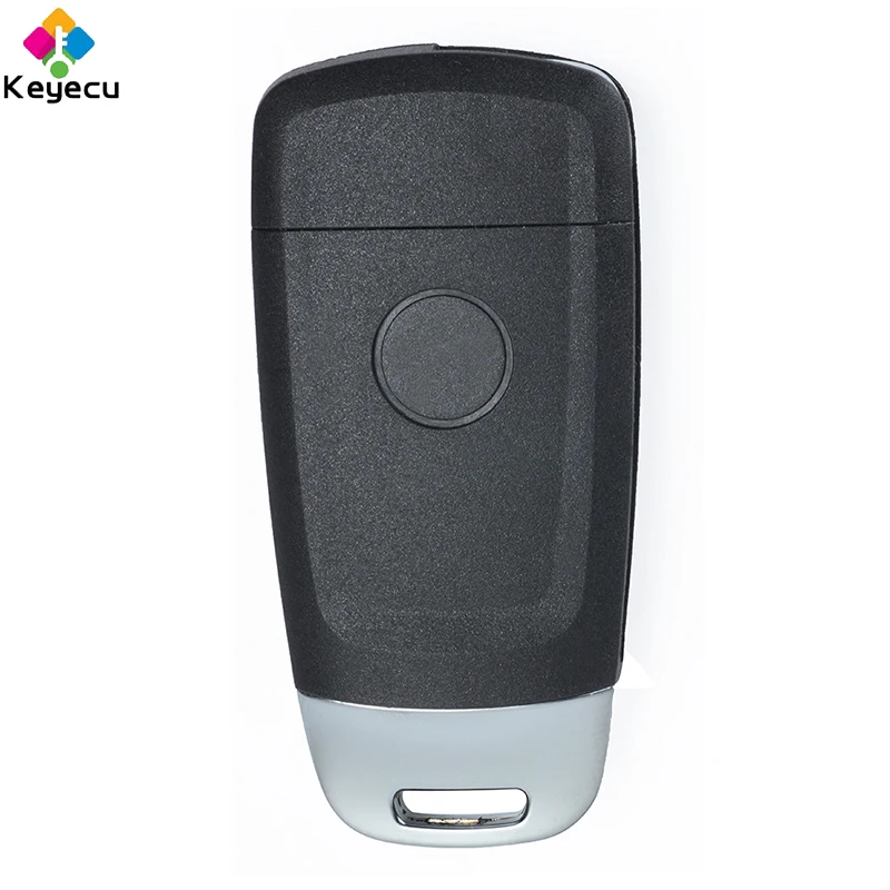 KEYECU Upgraded Flip Remote Car Key With 434MHz ID48 Chip for Audi A3 S3 A4 S4 TT 2005-2013 Fob P/N: 8P0837220D 8P0 837 220 D