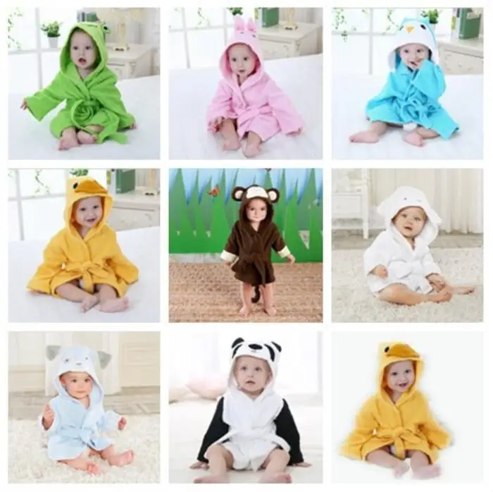 Retail-Baby bathrobes/children\'s bath towel/infant hooded bath towel/Animal cartoon/modeling bath robe