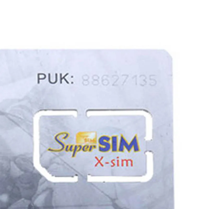 6 in 1 Max SIM Card Cell Phone Super Card Backup Cellphone Accessory 8.5 x 5.4 x 0.1 CM