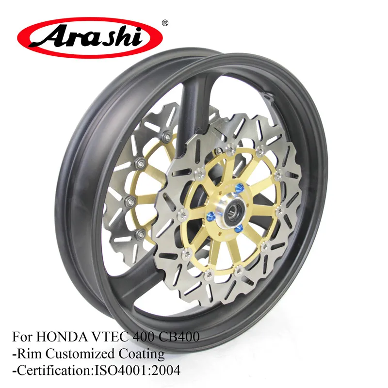 

Arashi For HONDA VTEC 400 99-14 Motorcycle Front Wheel Rim Brake Disc Rotors VTEC400 99-08 09 10 11 2012 2013 2014