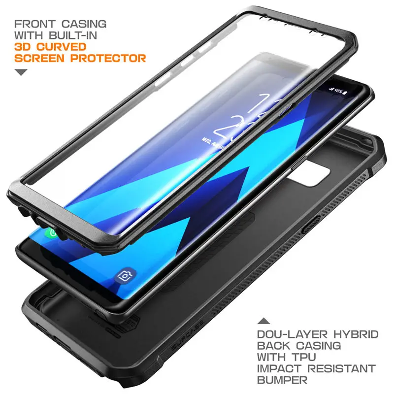 SUPCASE For Samsung Galaxy Note 8 Case UB Pro Series Full-Body Rugged Holster Protective Cover with Built-in Screen Protector