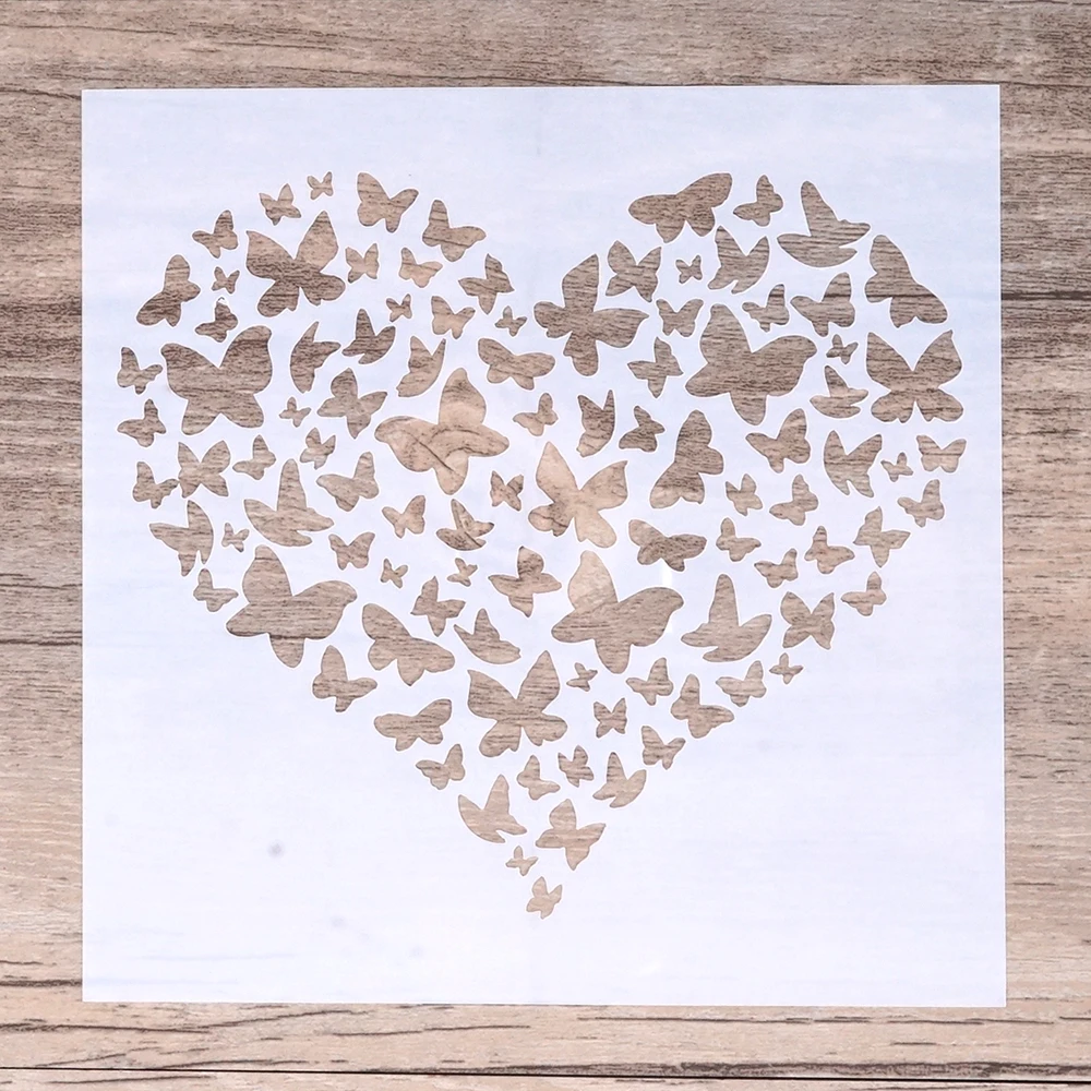 13 cm DIY Craft nakładanie warstw motyl serce wzornik do scrapbookingu malowanie tłoczenie Album dekoracyjne tłoczenie kartki papierowe