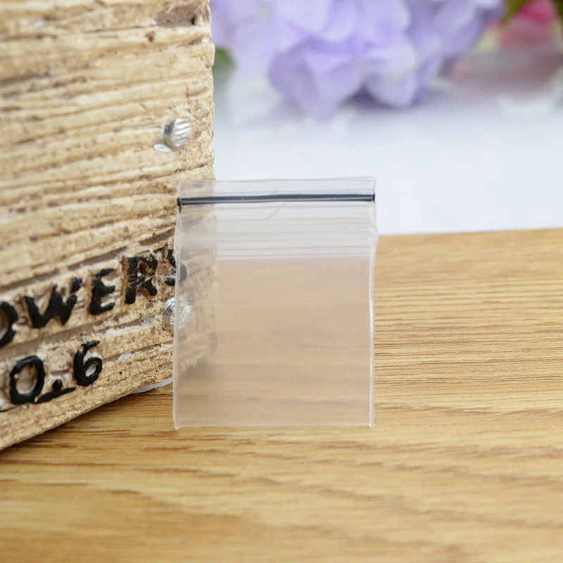 Plastic Gift Bag Wholesale 1000pcs/lot 3x4cm Clear Plastic PE Zip Lock Jewelry Gift Packaging Storage Bags