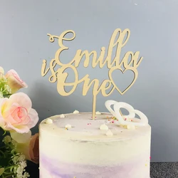 Personalized name Happy Birthday Cake Topper,Custom Gifts Baby Children's Birthday Cake Topper,Birthday Cake Topper Party Decor